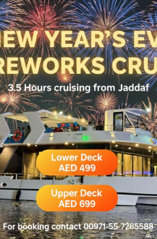 New Year Dubai Water Canal Dhow Cruise